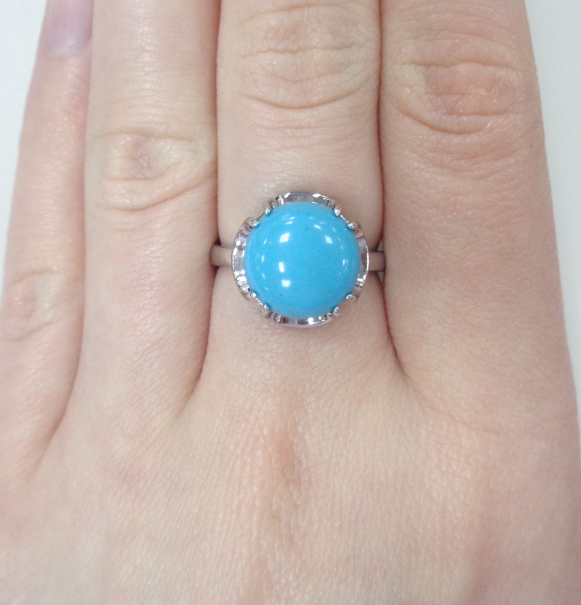 Серебряное кольцо с бирюзой